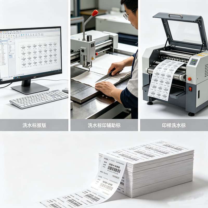 服装洗水标定制工厂流程实拍，设计排版、打样、批量生产全工序展示