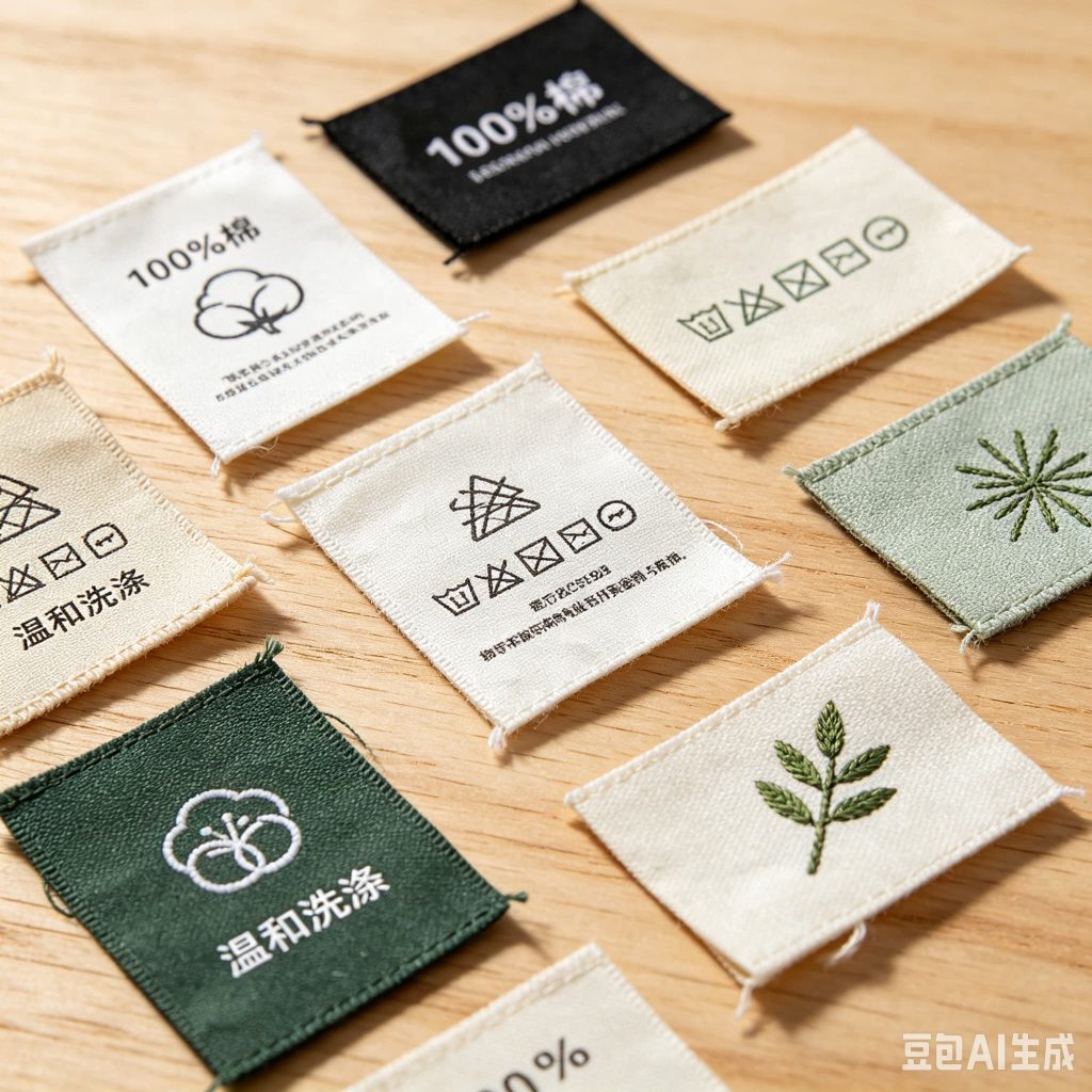 汕头棉带洗水标 不磨皮肤贴身辅料