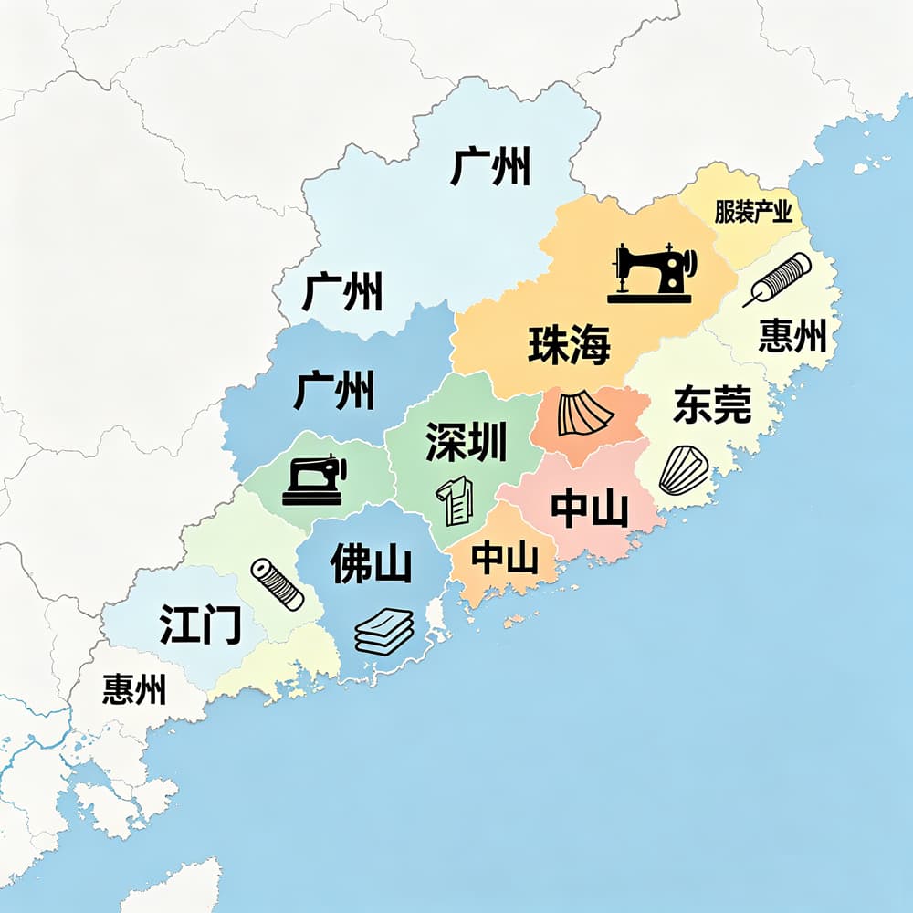 广东洗水标地域分布图