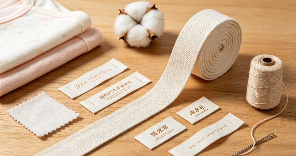 洗水标 (58) 尼龙洗水标样品实拍,加厚尼龙、哑光软尼龙、彩色二维码尼龙标签
